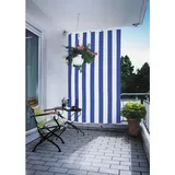 Floracord Senkrechtsonnensegel Blau-Weiß 230 cm x 140 cm