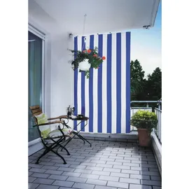 Floracord Senkrechtsonnensegel Blau-Weiß 230 cm x 140 cm