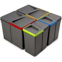 Emuca Recycle 2x15 l + 2x7 l Anthrazit