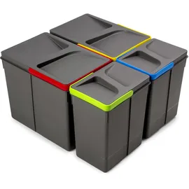 Emuca Recycle 2x15 l + 2x7 l Anthrazit