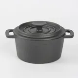 Hti-Living Topf mit Deckel aus Gusseisen Schwarz