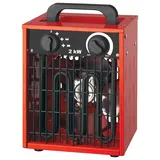 SHX Industrie-Heizlüfter 2000 W rot/schwarz