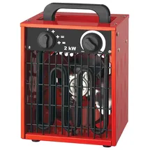 SHX Industrie-Heizlüfter 2000 W rot/schwarz