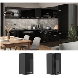 Vicco Hängeschrank Küchenschrank R-Line Solid Anthrazit Schwarz 30 cm modern