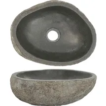 deluke Naturstein Aufsatzwaschbecken oval 29 x 38 cm