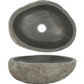 deluke Naturstein Aufsatzwaschbecken oval 29 x 38 cm