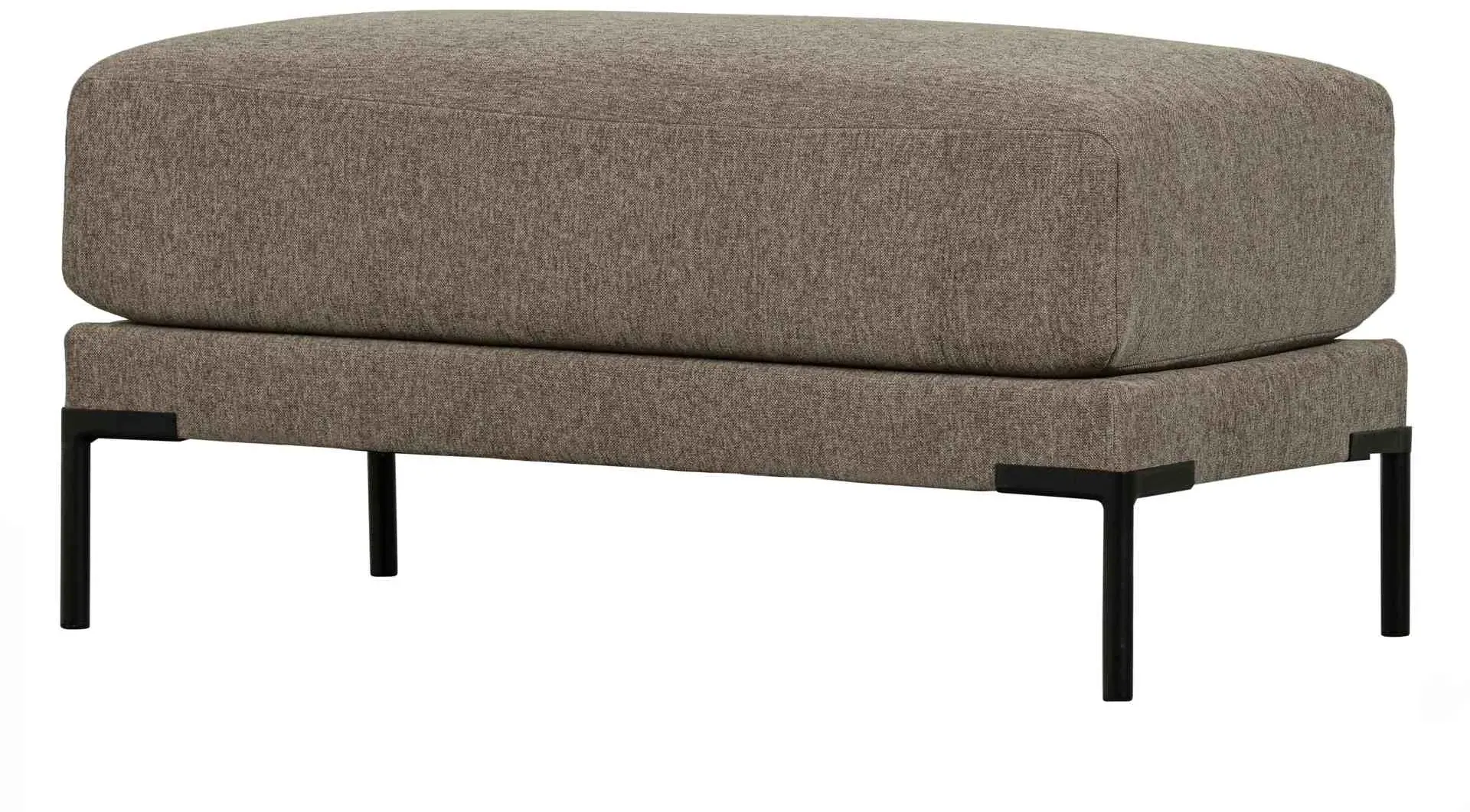 Hocker Modulsofa Couple, melierter Stoff modern, taupe, 50 cm, gepolstert, VTwonen