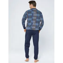 normann Schlafanzug Langarm Blau 56/58