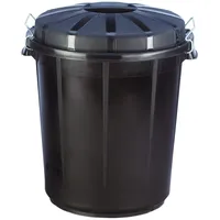 Denox Industrieeimer 70 Liter mit Deckel. Farbe schwarz