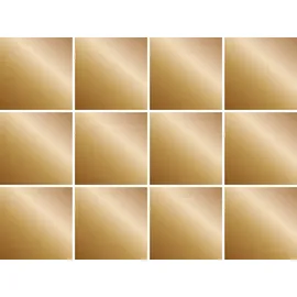 Queence Fliesenaufkleber QUEENCE "Metallic Look", gold, B:15cm H:15cm T:0,1cm, Fliesenaufkleber, Stickerfliesen, selbstklebend, Sticker, 12er Set