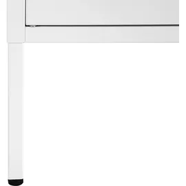 Beliani MORLEY Aktenschrank 118 x 40 x 60 cm Weiß