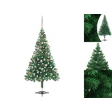 vidaXL Künstlicher Weihnachtsbaum Beleuchtung Kugeln 180cm 564 Zweige