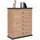 hom'in Kommode Benton 95 x 115 x 43 cm Silber
