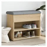 vidaXL Schuhbank Sonoma-Eiche 62x32x50 cm Holzwerkstoff