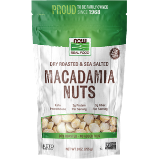 Macadamia-Nüsse, trocken geröstet und gesalzen (255 Gramm)