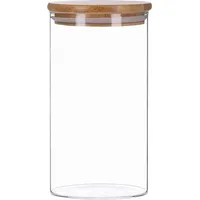 George's 1200ml Vorratsglas mit Bambusdeckel, luftdicht, stapelbar, Spülmaschinenfest und