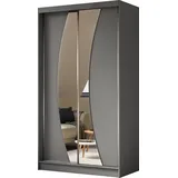 altdecor Kleiderschrank, Grau, Holzwerkstoff, 120x216x61 cm, Schlafzimmer, Kleiderschränke