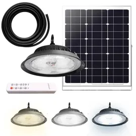 LUXULA Solar Hängeleuchte LED 6W 500lm IP44 schwarz inkl. Fernbedienung