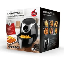 GOURMETmaxx Heißluft-Fritteuse schwarz