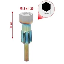 Gewindeschneider mit Führungsbolzen für Temperatursensoren, M12x1,25