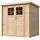 TIMBELA Gartenhaus M311F+M311G 1,42 x 2,04 m Braun