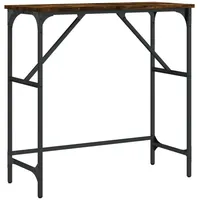 VidaXL Konsolentisch Räuchereiche 75x32x75 cm Holzwerkstoff