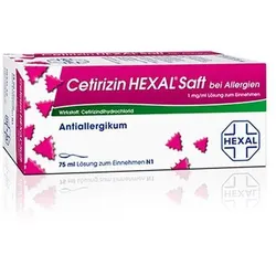 CETIRIZIN HEXAL Saft bei Allergien 75 ml