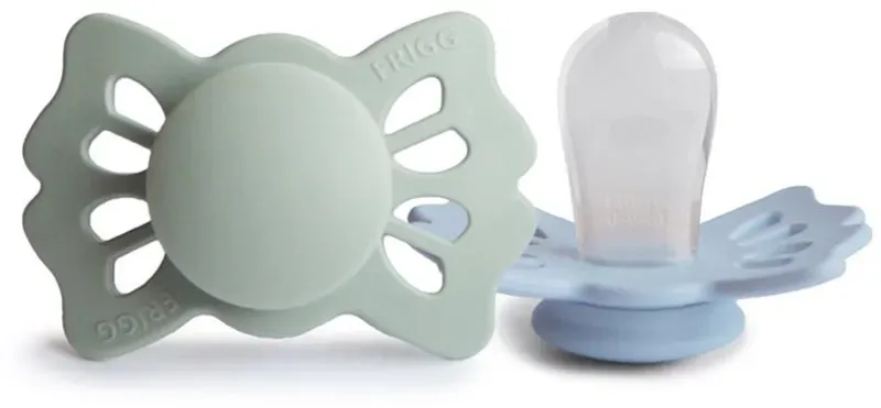 FRIGG Lucky Size 1:0-6 months Schnuller Sage/Powder Blue 2 St.