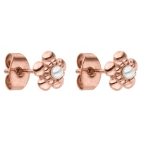 Purelei Shiny Bloom im Blumen-Design und mit einer kleinen Perle Ohrringe Damen