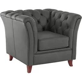 Home Affaire Chesterfield-Sessel Reims Polyester 98 x 76 x 88 cm Grau