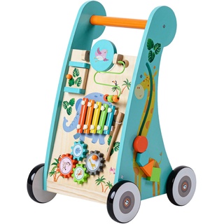 Teamson Kids Kinder Vorschule Labor Spielen Holz Lauflernhilfe & Aktivitätszentrum Blau PS-T0008