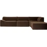 Tikamoon Quinto Ecksofa 3-4 Sitzer braun