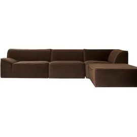 Tikamoon Quinto Ecksofa 3-4 Sitzer braun
