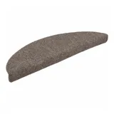 vidaXL Treppenmatten Selbstklebend 15 Stk. Creme 65x21x4cm Nadelvlies