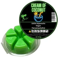WonderWax Duftwachs WonderWax® Duftwachs Kreis 6 pcs Neon (Cream of Coconut), Duftrichtung: Cream of Coconut