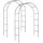 Tectake tectake® Rosenbogen, aus Stahl, stabiler Halt, 140 x 40 x 240 cm