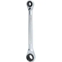 BRILLIANT TOOLS Doppel-Ratschenringschlüssel 4 in 1 10 x 13, 17 x 19 mm