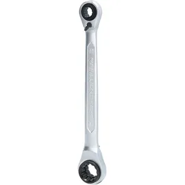 BRILLIANT TOOLS Doppel-Ratschenringschlüssel 4 in 1 10 x 13, 17 x 19 mm