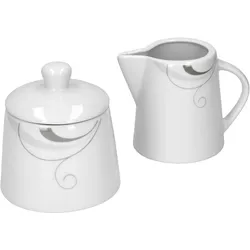 Kaffeeergänzungsset Milchkännchen & Zuckerdose Portofino