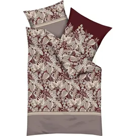 KAEPPEL Kaeppel, Single Jersey Bettwäsche, Tika burgund
