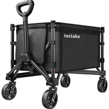 Tectake Bollerwagen faltbar schwarz