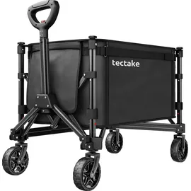 Tectake Bollerwagen faltbar schwarz