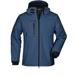 Herren Winter Softshelljacke - Farbe blau - Größe XXL