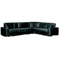 Xlmoebel Ecksofa Gestaltung Sofa Wohncouch Samt Sitzlandschaft L-Form Schlafcouch, 1 Teile, Hergestellt in Europa schwarz