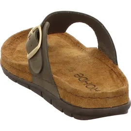 ROHDE Damen Zehentrenner Pantolette Leder Rodigo-D 5860, Größe:38 EU, Farbe:Grün