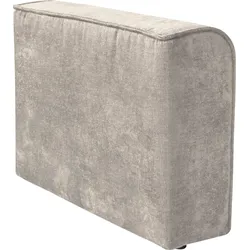 Sofaelement RAUM.ID "Monolid", beige, B:23cm H:60cm T:83cm, 100% Polyester, Polsterelemente, Armlehne, Bezug in Teddy-Optik