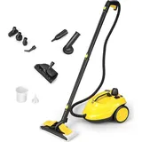 Goplus Dampfreiniger 2000W, Reinigungsmaschine 1,8 L Wasserkapazität Haushaltsdampfbesen für Teppiche, Sofa, Glas & hartnäck...