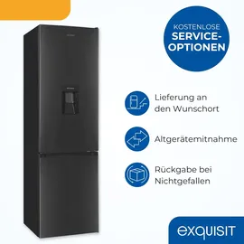 Exquisit KGC5265-70-WS-040D Kühl-Gefrierkombination (260 l, 1795 mm hoch, Inoxlook-az)