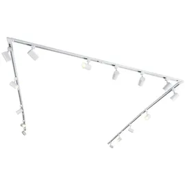 QAZQA Modernes 1-phasiges Schienensystem mit 15 Strahlern Weiß - Iconic Jeana