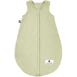 Julius Zöllner Musselin Babyschlafsack Junge/Mädchen Limette
